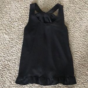 Black Tank Top with Bow on Back. Sz Small